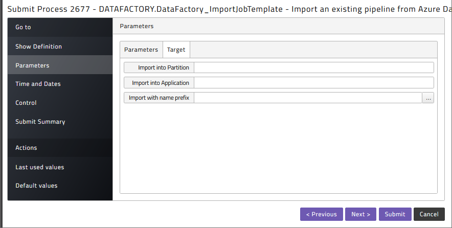 Customize the import